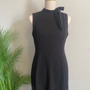 Black midi dress